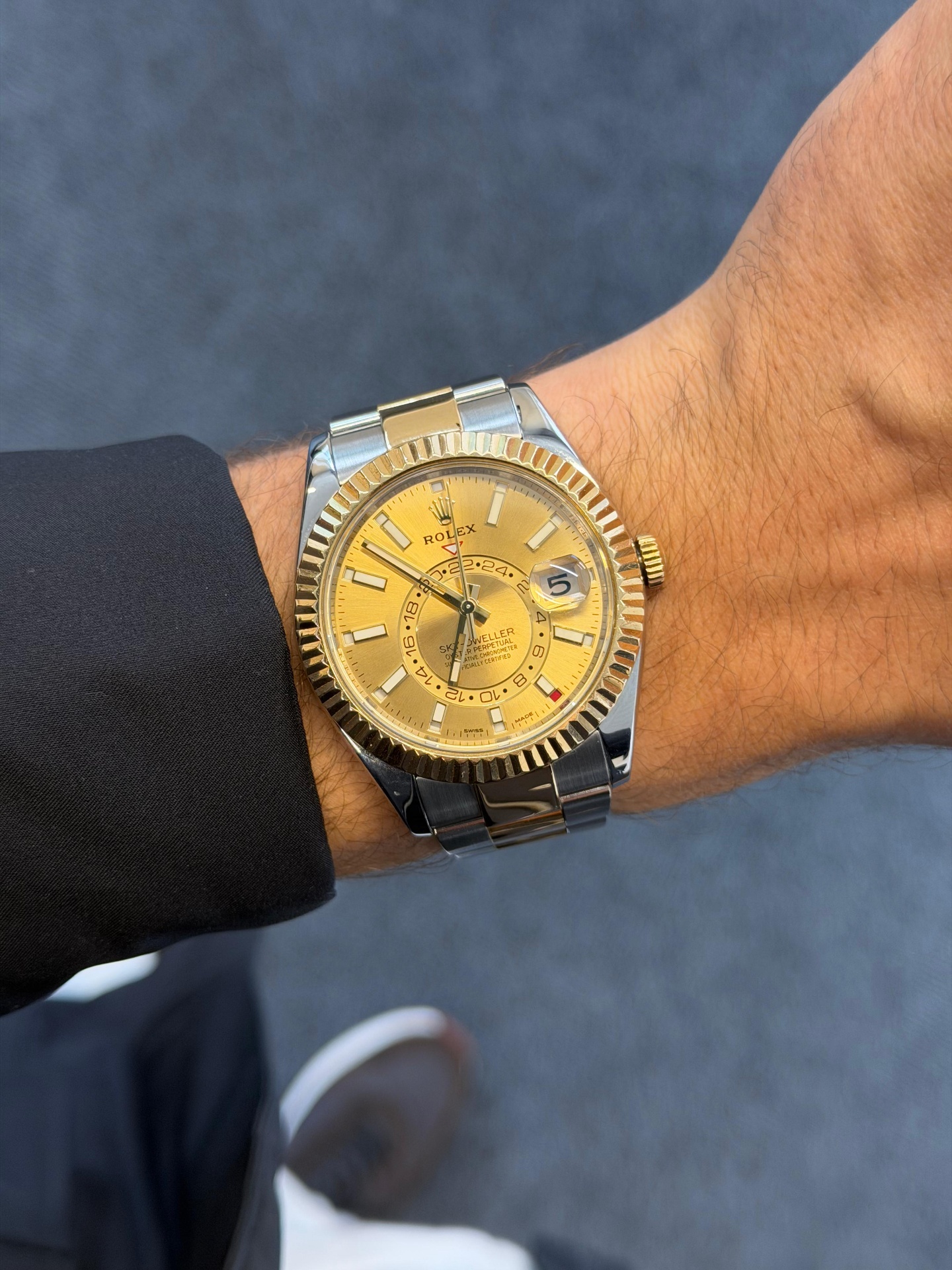 Rolex Sky-Dweller two-tone champagne dial